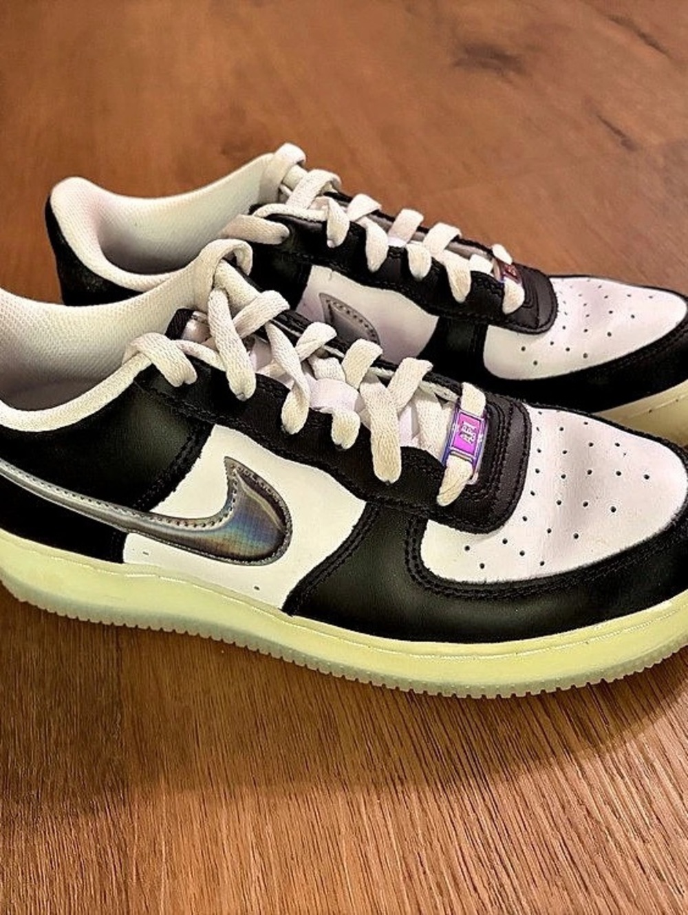 Nike Air Force 1 Low Retro All-Star Sneakers in Black & White